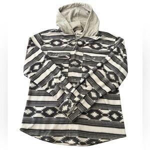 Mens’ No Boundaries Fleece Button Hoodie Size S